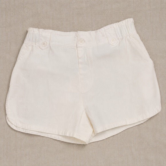 Skies Are Blue Pants - Clean Girl Elevated Basics White Chino Shorts (L) 3 Inch Staple‎ Summer Piece
